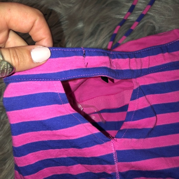 Vintage Striped Tube Top with Ties - Picture 4 of 6